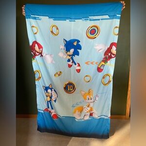 #2 Sonic the Hedgehog Kids Bedroom Window Curtain Set, 2 Panels, 63" Length